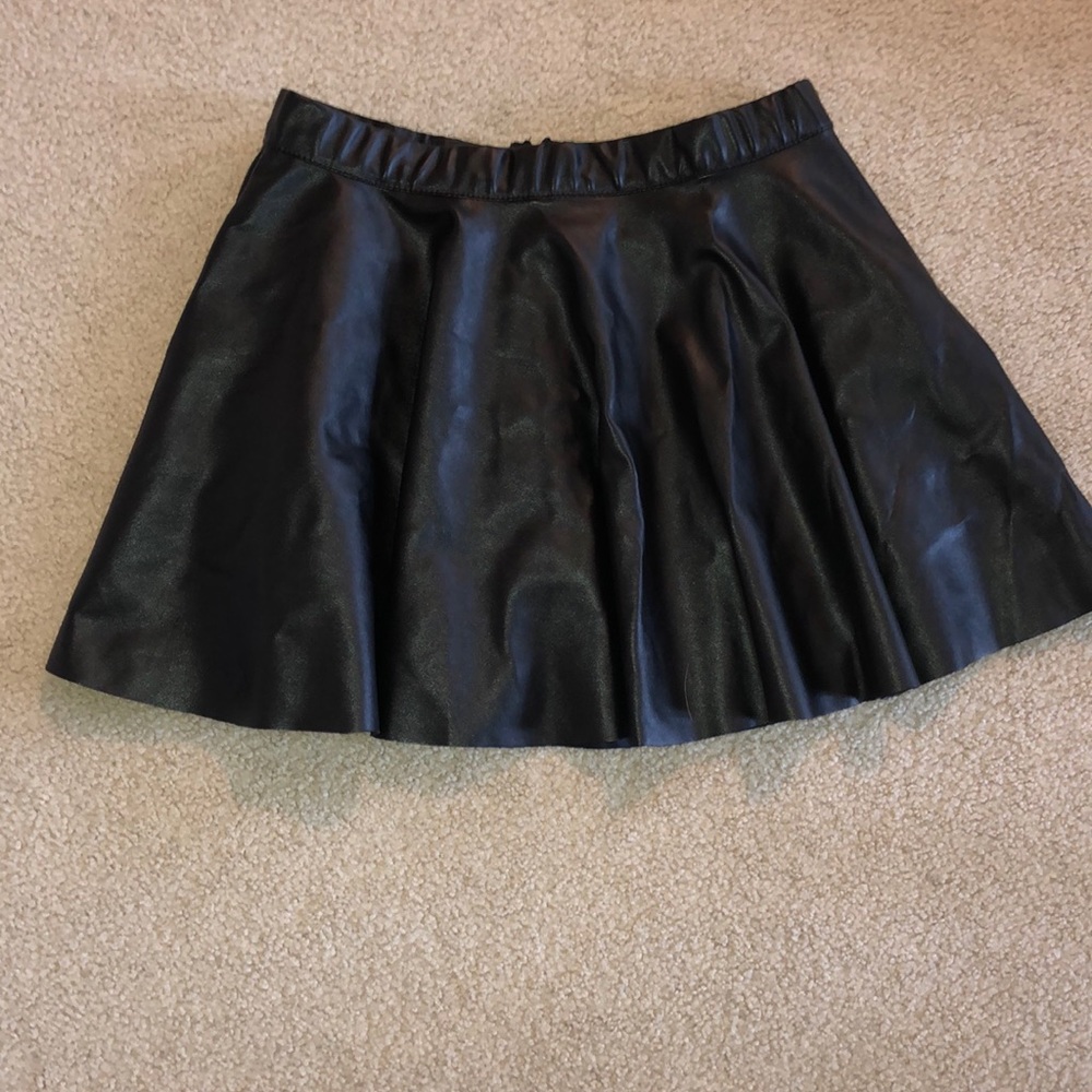 Girls leather skirt